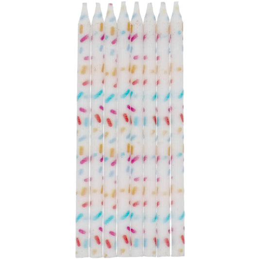 Candles Cozy Sprinkles - 10 cm - 24 pieces Folat