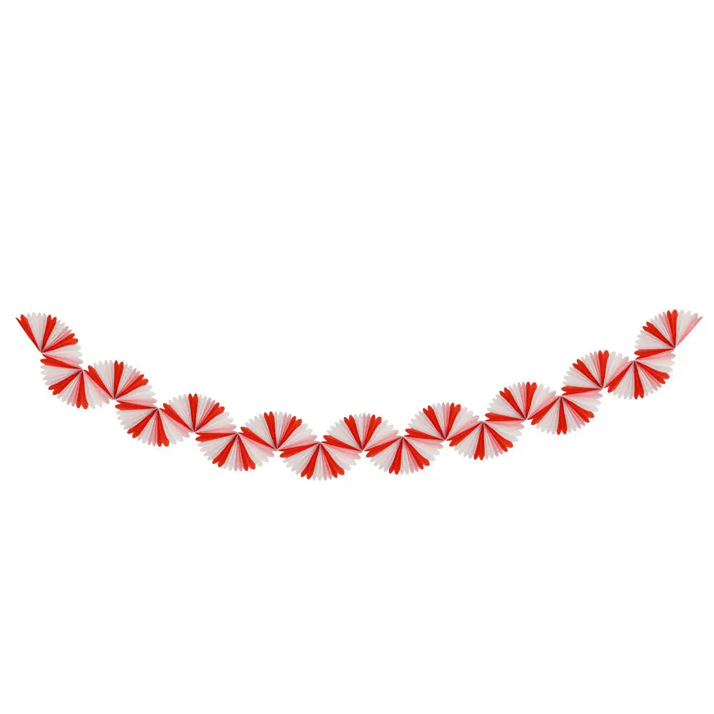 Candy cane honeycomb garland Meri Meri