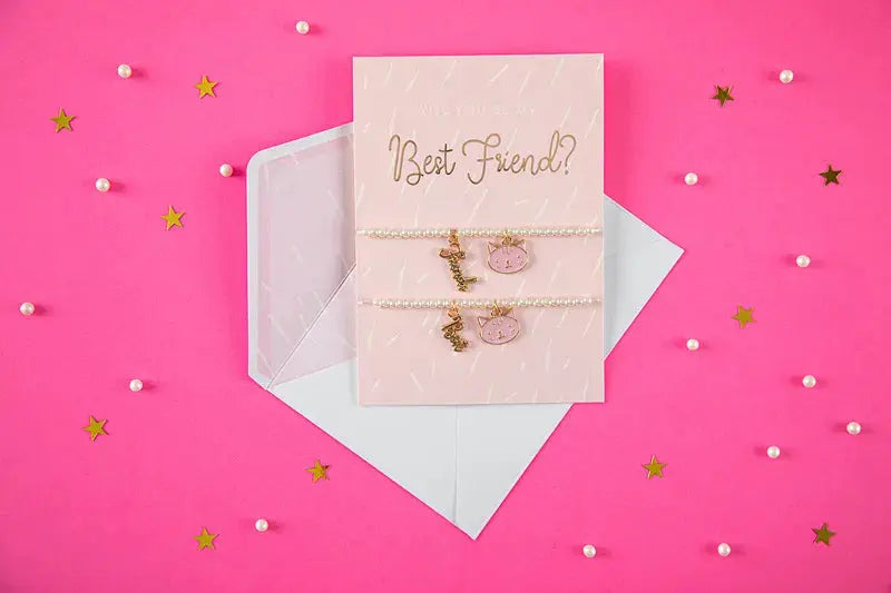 Card with bracelets Best Friends Partydeco