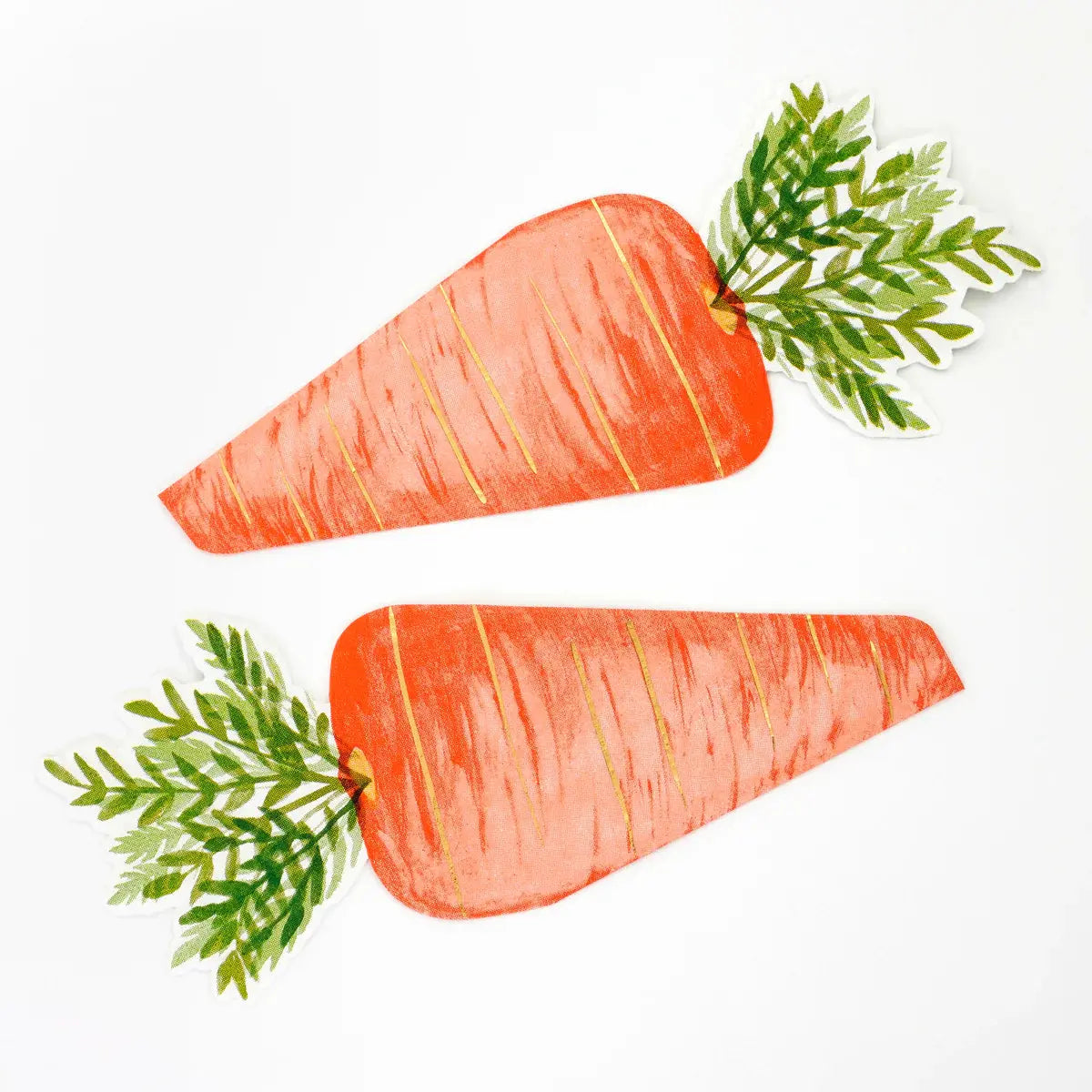 Carrot napkins ( x 16 ) thepartyville