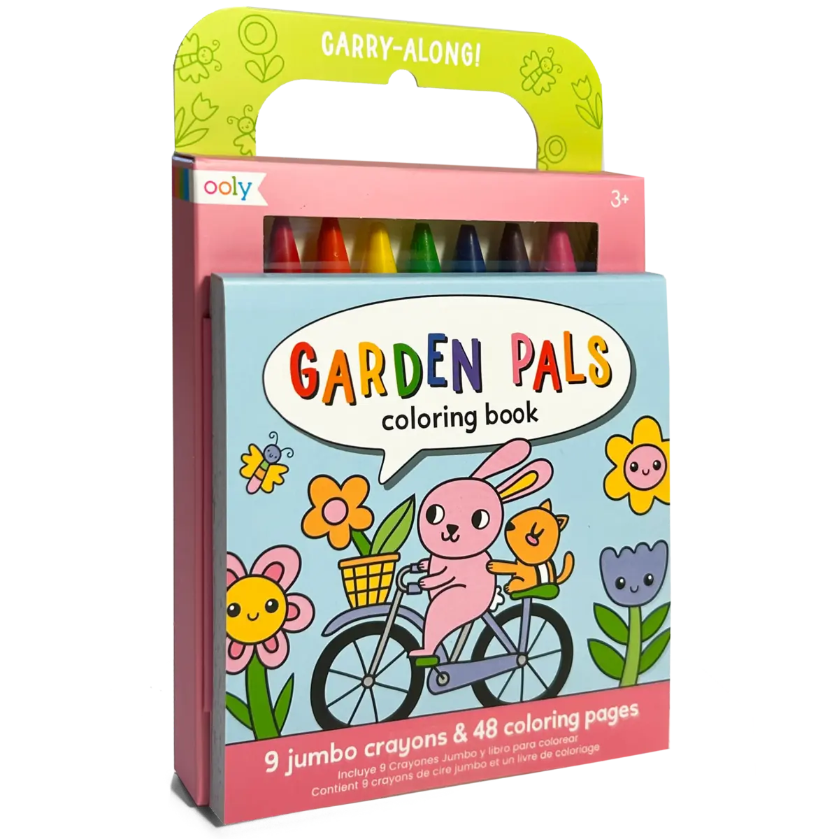 Carry Along Crayons & Coloring Book Kit – Garden Pals (Set of 10) OOLY