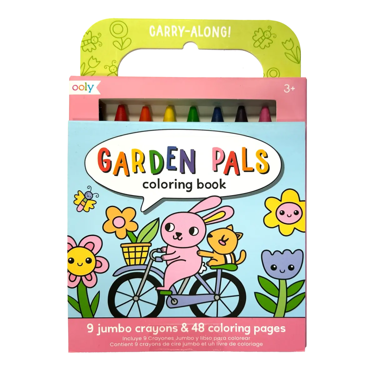 Carry Along Crayons & Coloring Book Kit – Garden Pals (Set of 10) OOLY