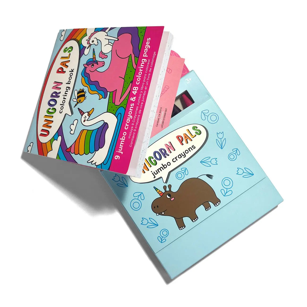 Carry Along Crayons & Coloring Book Kit – Unicorn Pals (Set of 10) OOLY