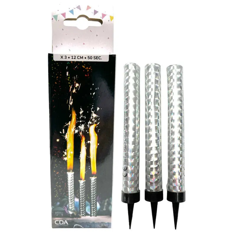 Cat.F1 Fountain Sparkle Candle 3pack Cotillons D Alsace