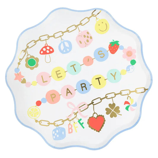 Charm party dinner plates (x 8) Meri Meri
