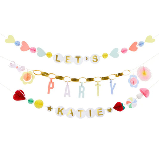 Charm party garland set Meri Meri