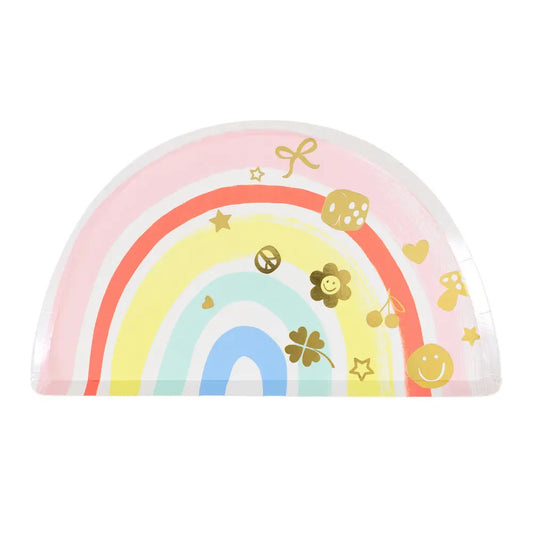 Charm party rainbow plates Meri Meri