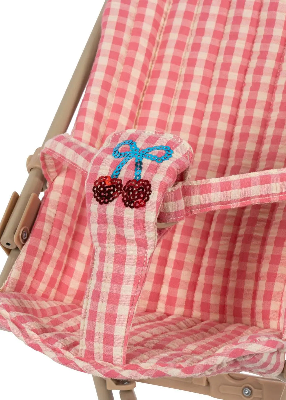 Cheecky doll stroller - Bubblegum check Konges Slojd
