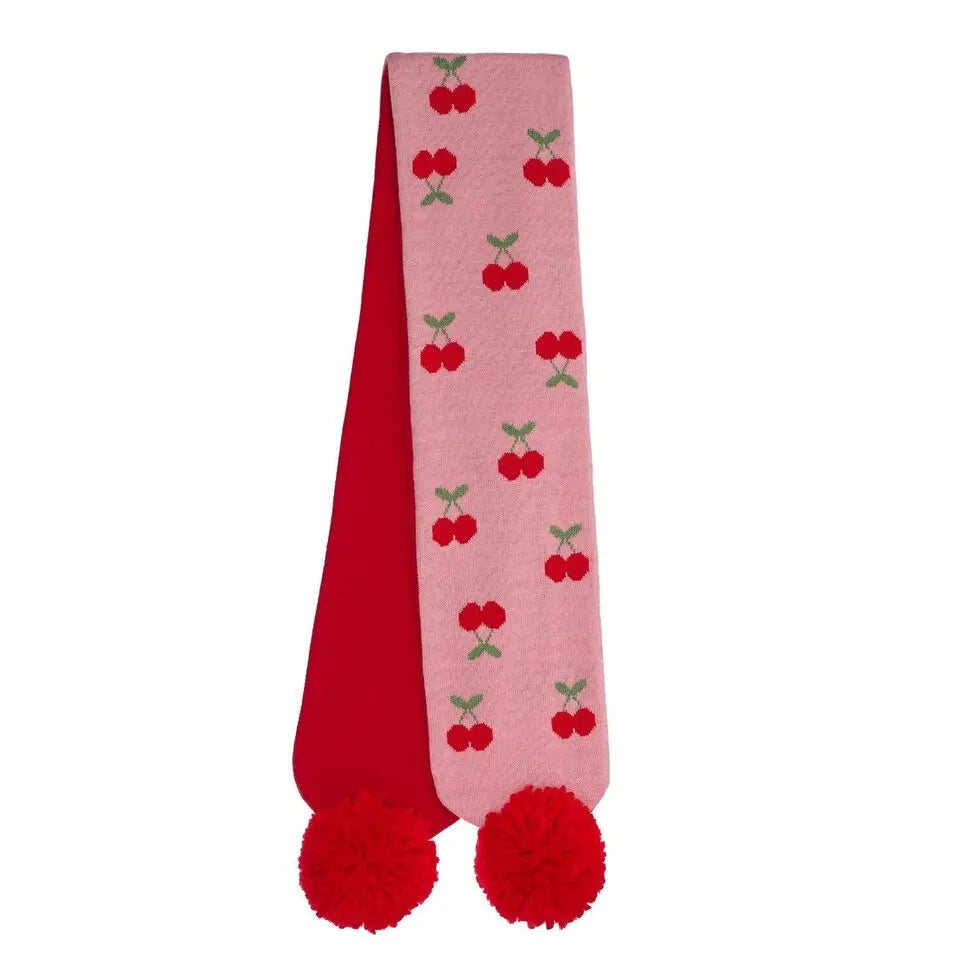 Cheerful Cherry Knitted Scarf 3-10 years Rockahula