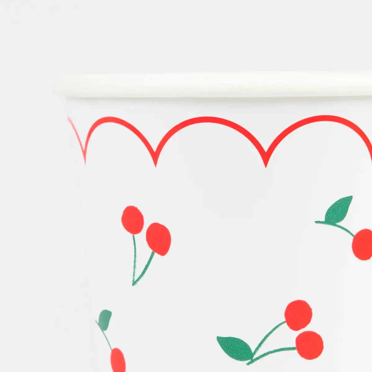Cherry Pattern Cups (x 8) Meri Meri