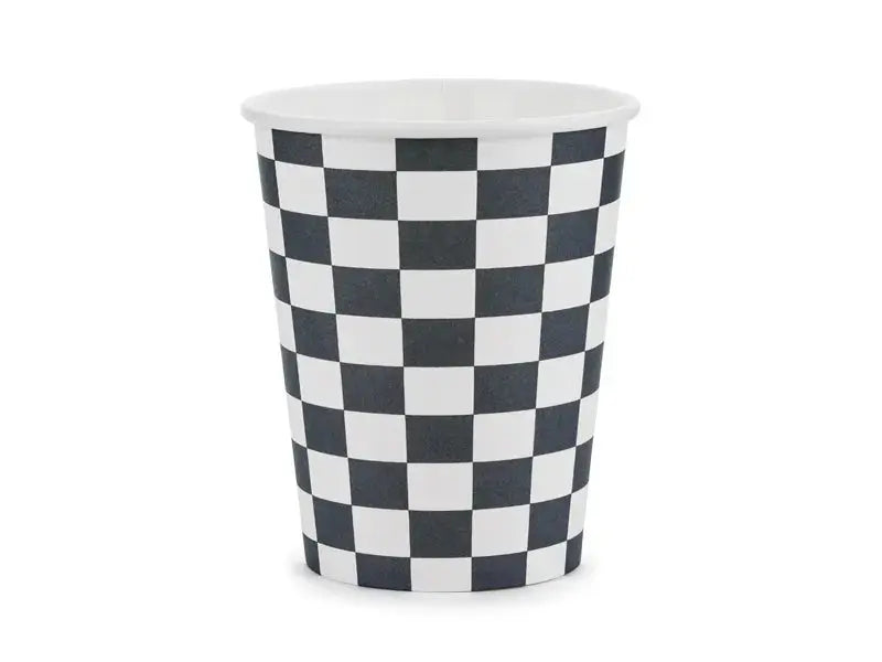 Chessboard cups, 220 ml, mix Partydeco