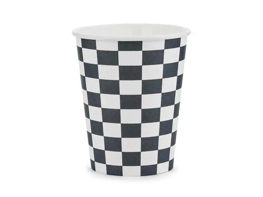 Chessboard cups, 220 ml, mix Partydeco