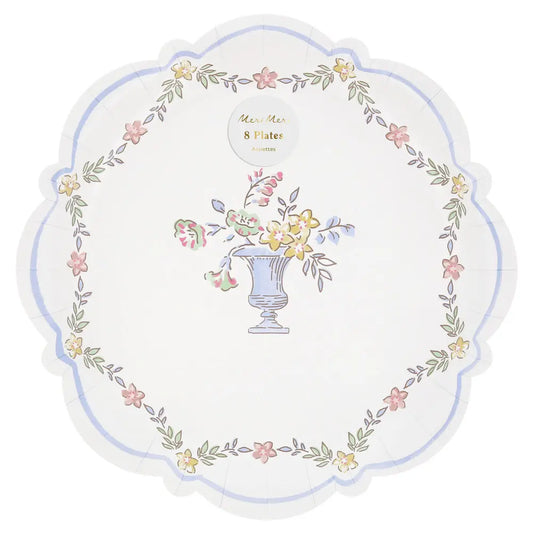 Chintz border dinner plates Meri Meri