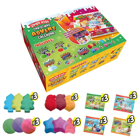 Christmas Advent Calendar Bathtime Playtime Toys Zimpli Kids