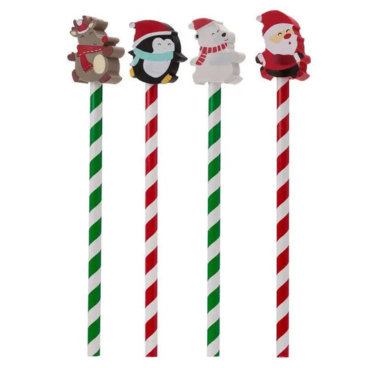 Christmas Characters Pencil with Eraser Topper Puckator EU