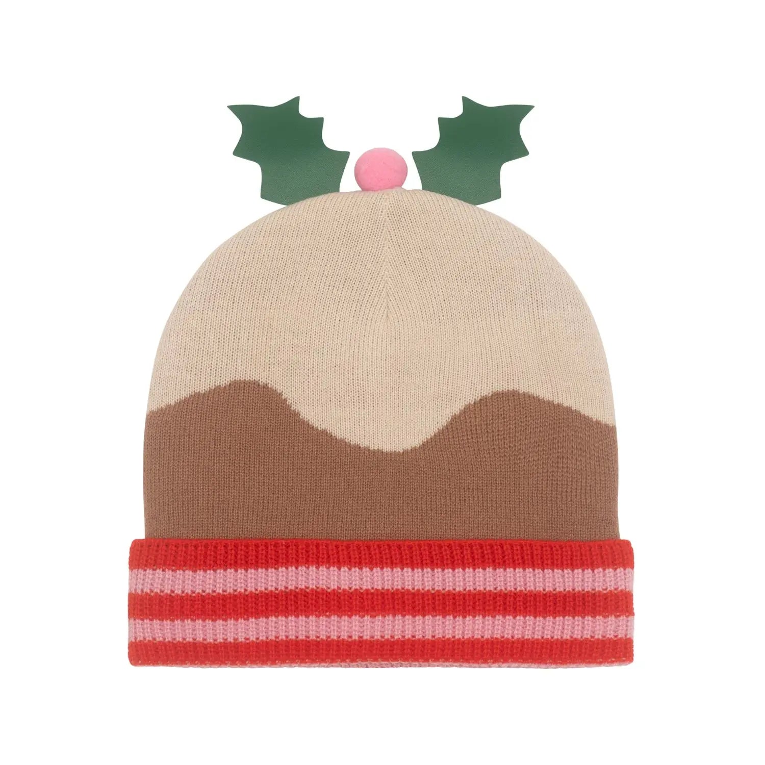 Christmas Pudding Knitted Hat Rockahula