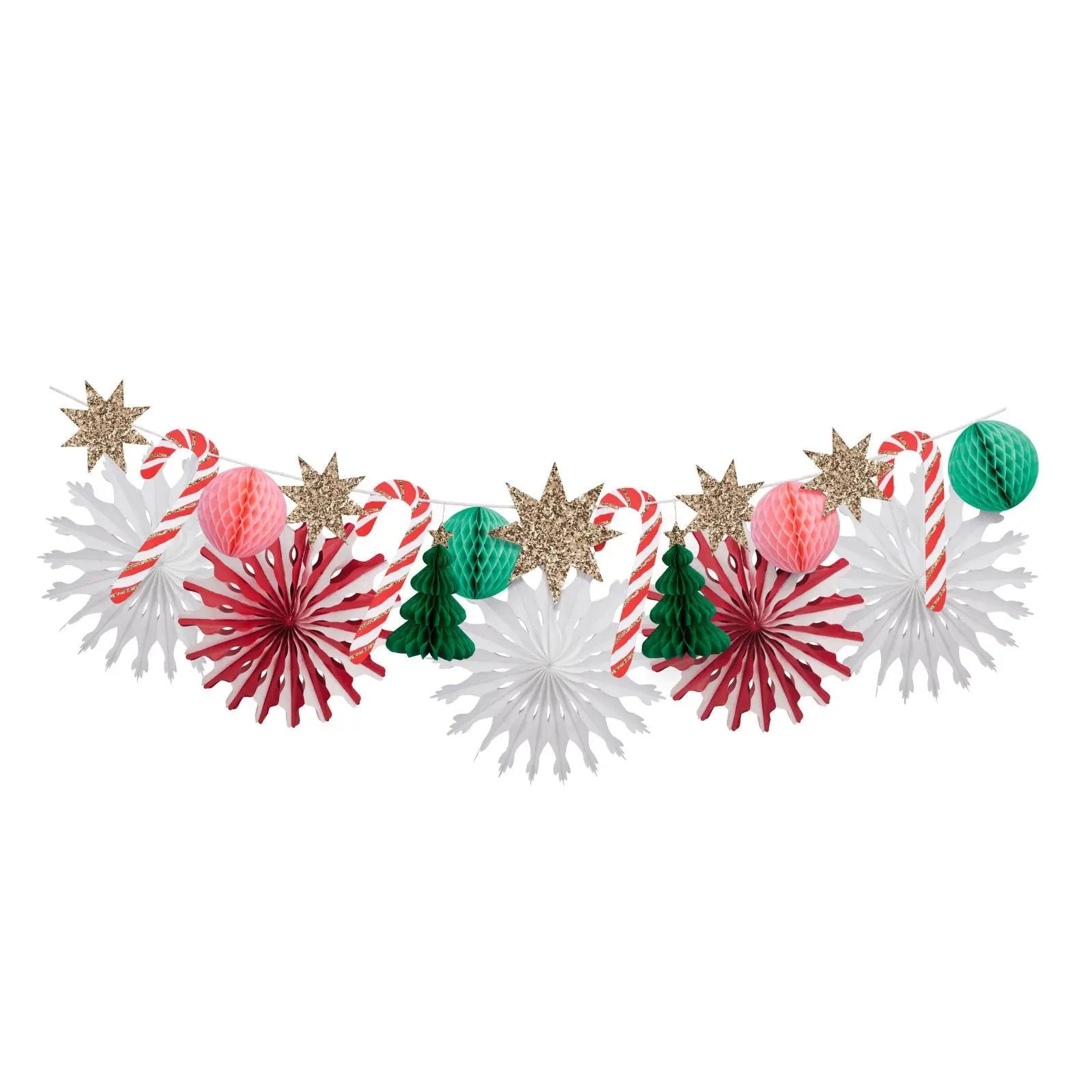 Christmas honeycomb garland Meri Meri