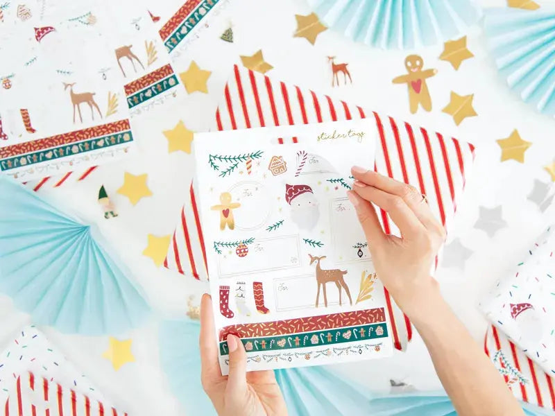 Christmas stickers Santa Claus, mix Partydeco