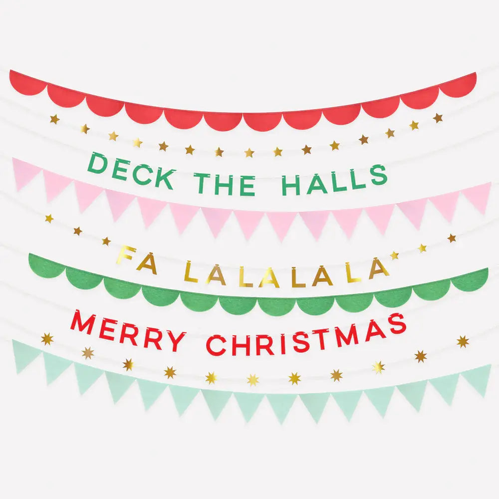 Christmas tissue garlands Meri Meri