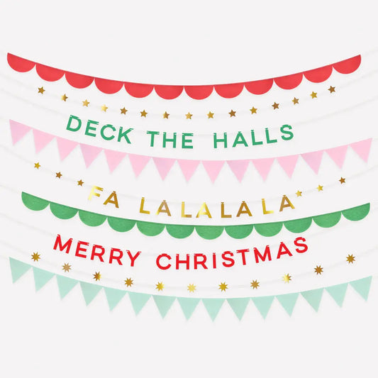 Christmas tissue garlands Meri Meri