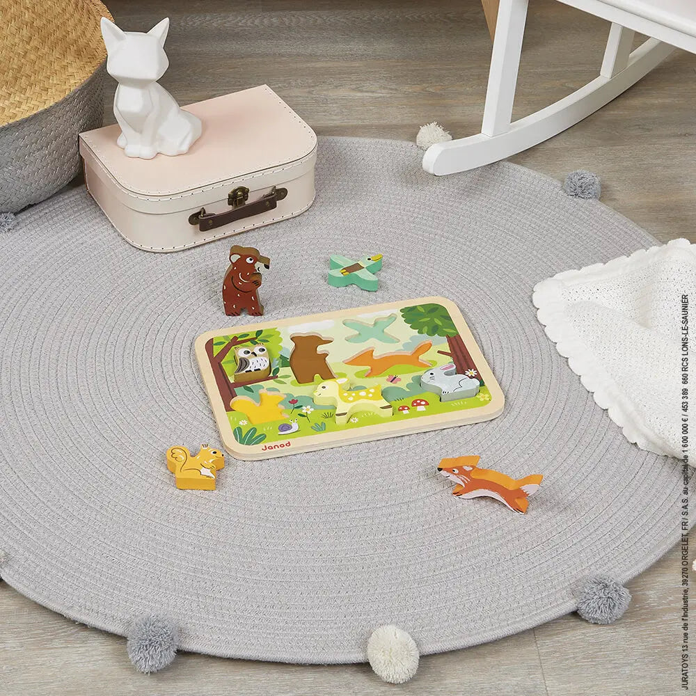 Chunky Puzzle Forest 7 pieces (wood) Janod