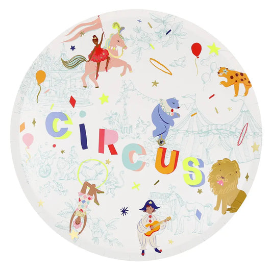 Circus Dinner Plates (x 8) Meri Meri