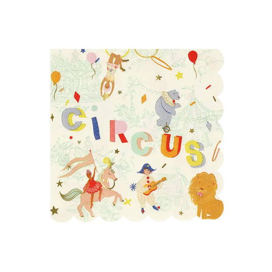 Circus Large Napkins (x 16) Meri Meri