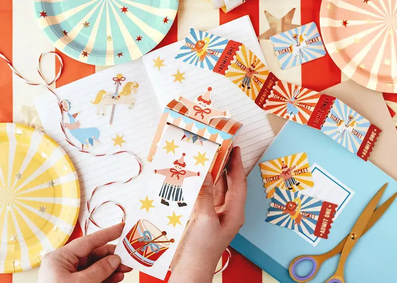 Circus Stickers, mix Partydeco