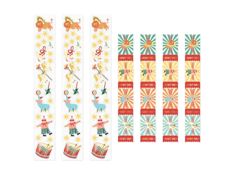 Circus Stickers, mix Partydeco