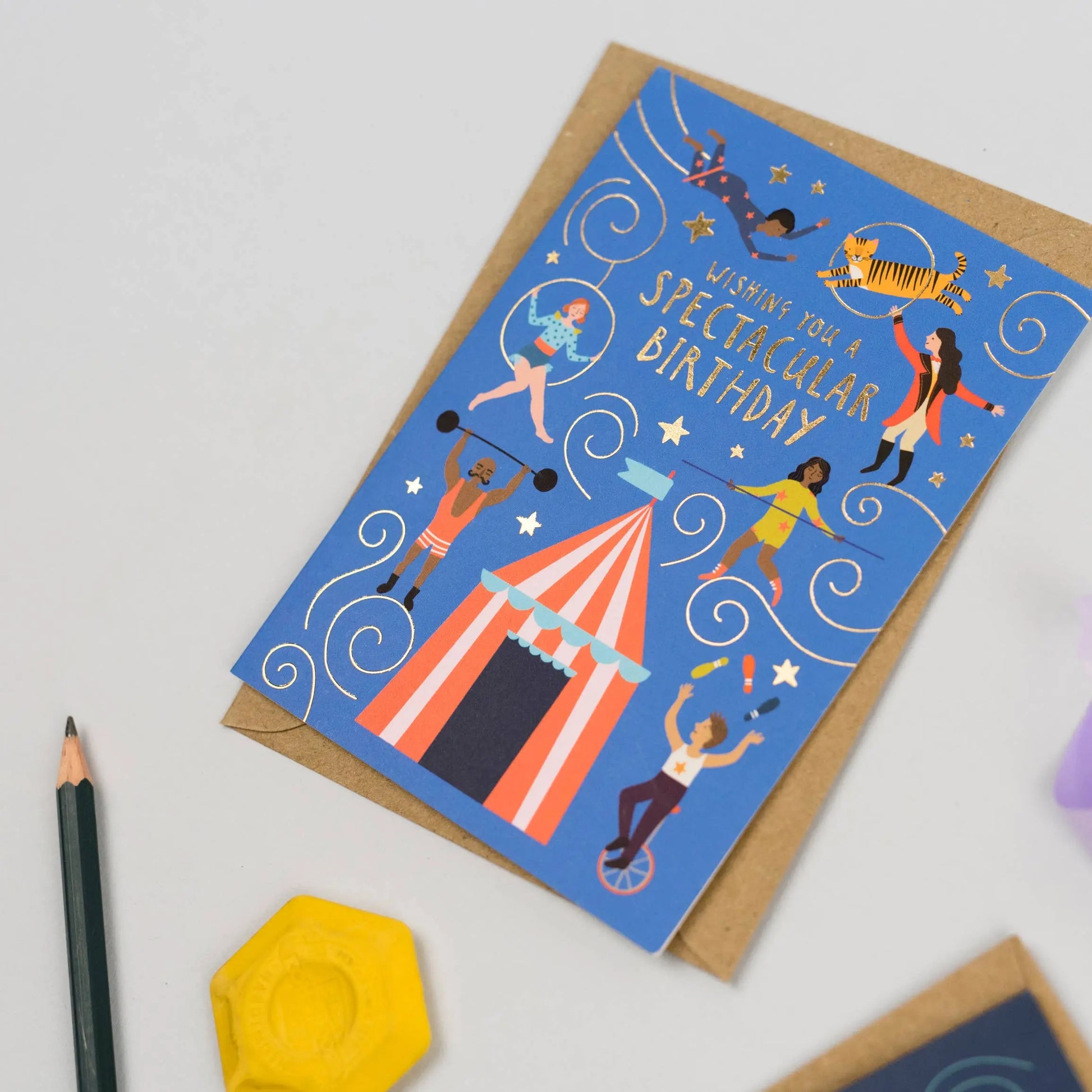 Circus Tricks Birthday Card | Kids Card | Childrens Card Mifkins