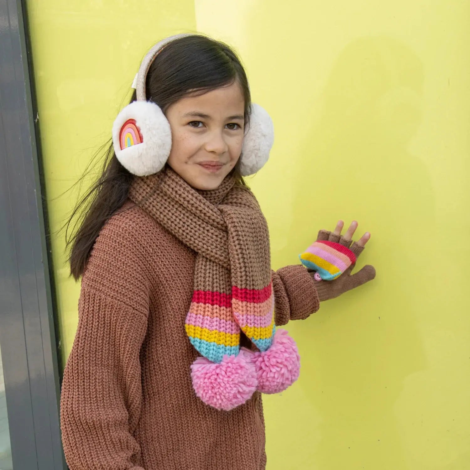 Colour Pop Rainbow Earmuffs Rockahula