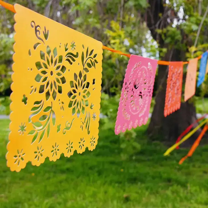 Colourful Mexican Papel Picado Bunting - 4m Talking Tables
