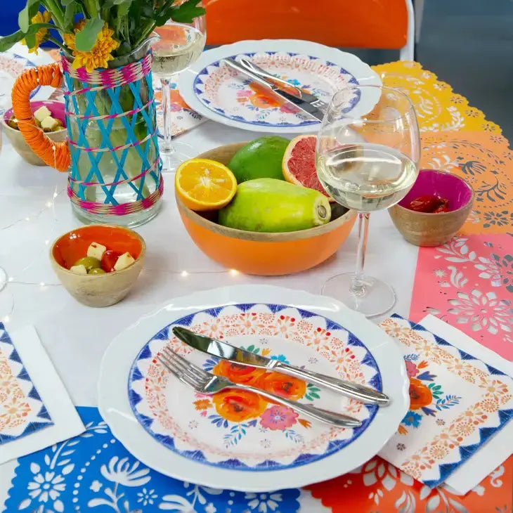 Colourful Mexican Papel Picado Bunting - 4m Talking Tables