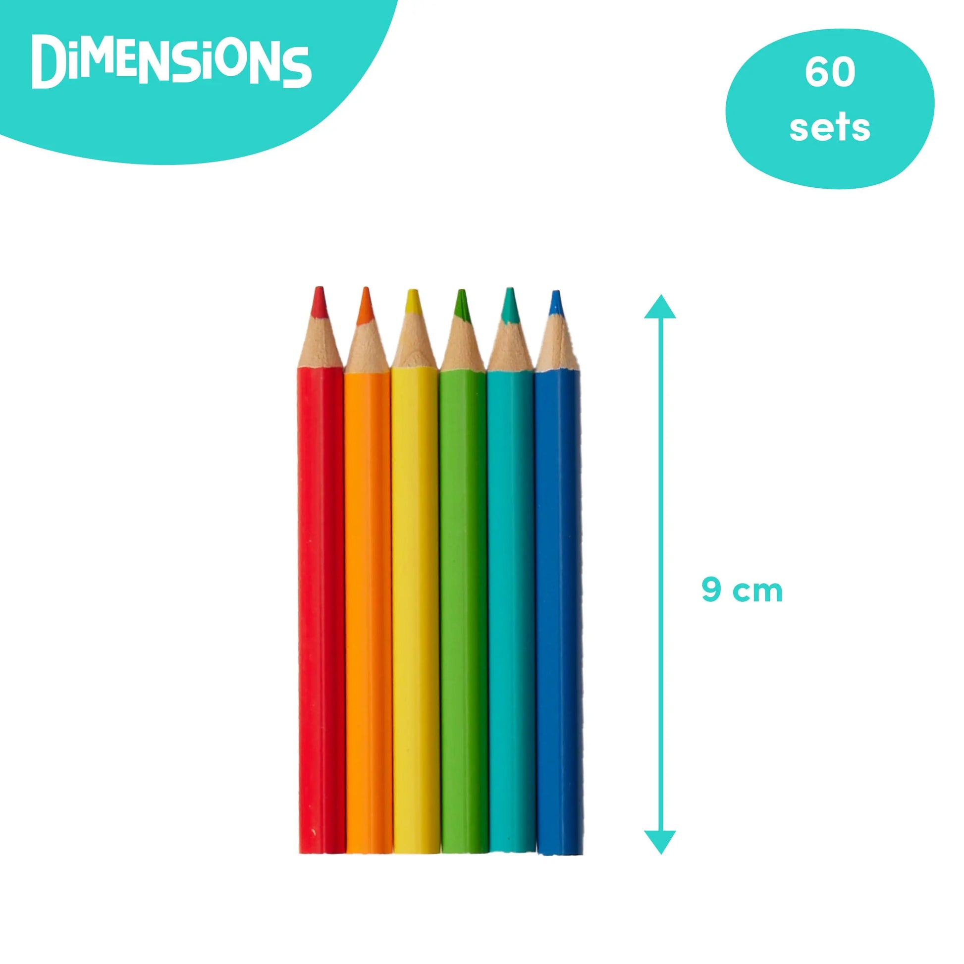 Colouring Pencils (Packs of  6) The Twiddlers