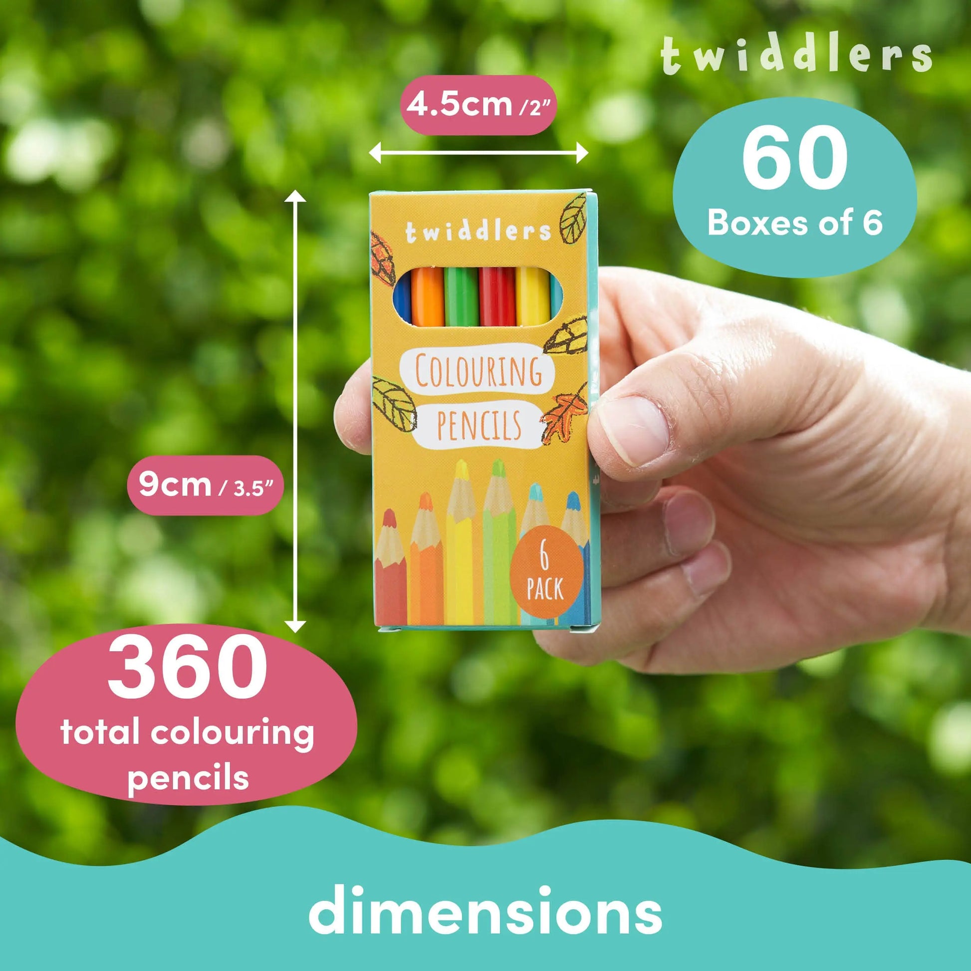 Colouring Pencils (Packs of  6) The Twiddlers