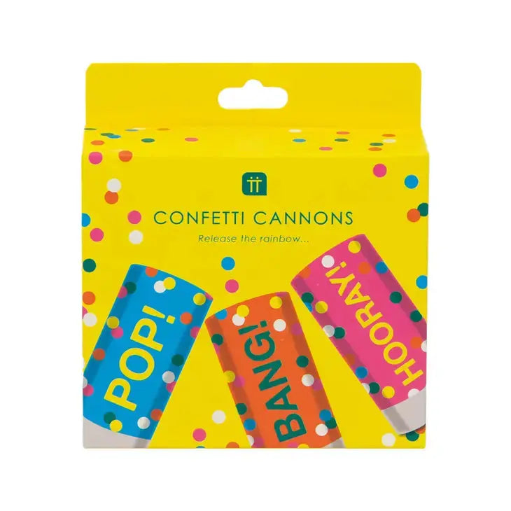 Confetti Cannons For Birthday - 3 Pack Talking Tables