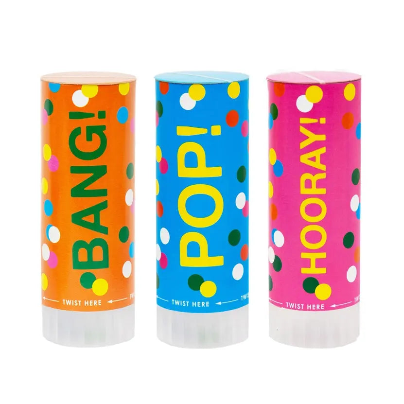 Confetti Cannons For Birthday - 3 Pack Talking Tables