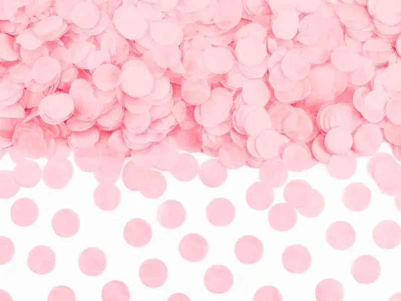 Confetti Circles, light pink, 15g Partydeco
