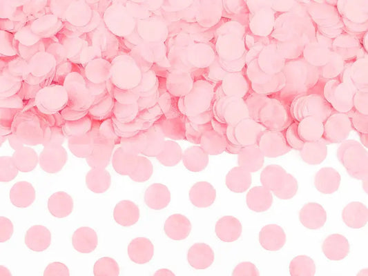 Confetti Circles, light pink, 15g Partydeco