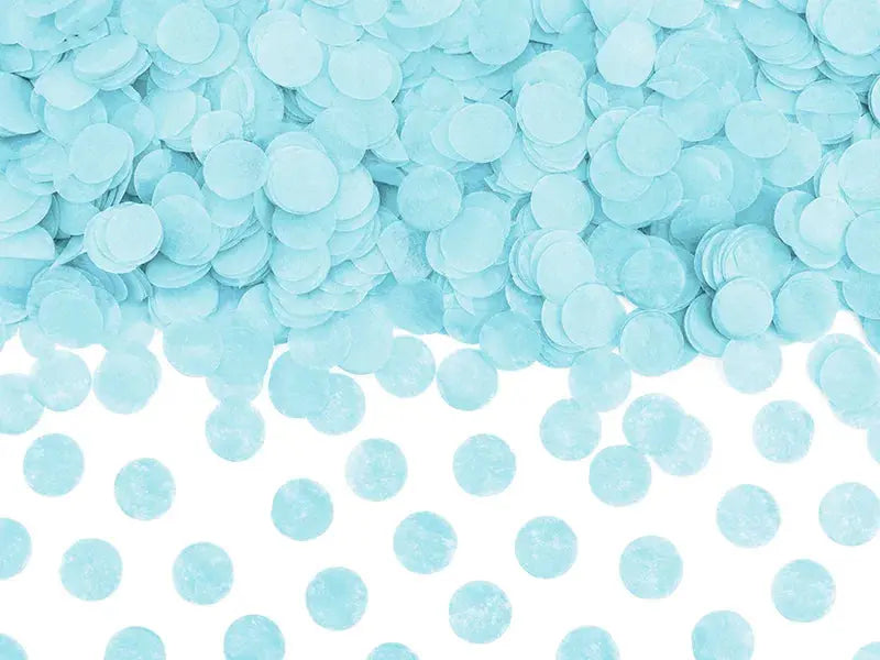 Confetti Circles, light sky-blue, 15g Partydeco