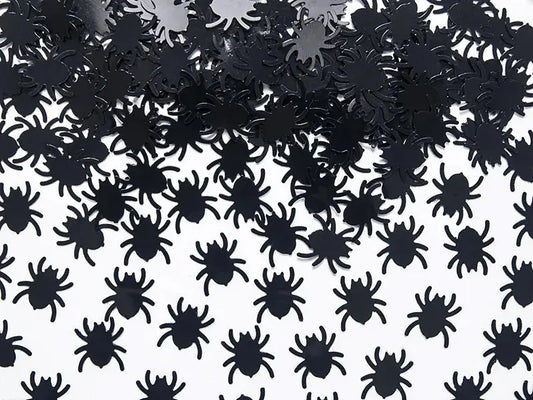 Confetti Spiders, black, 1.2 x 1.2cm, 15g Partydeco