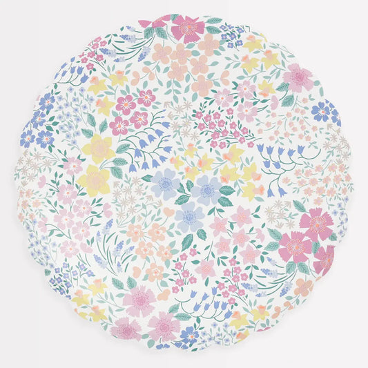 Cottage garden side plates ( x 8 ) Meri Meri