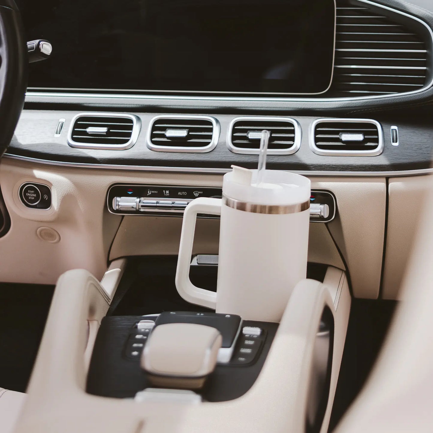 Cream 40 oz Travel Tumbler - Home Decor & Gifts Sweet Water Decor