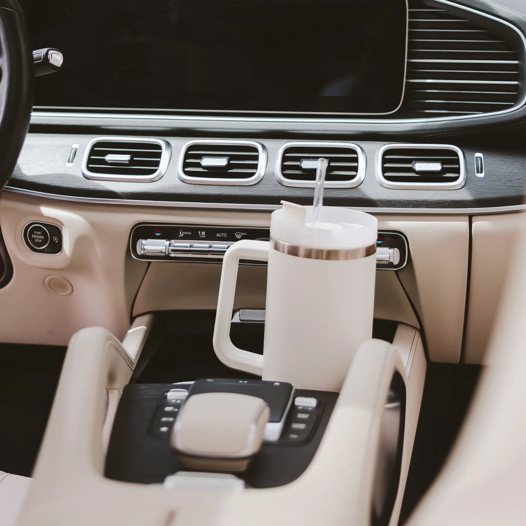 Cream 40 oz Travel Tumbler - Home Decor & Gifts Sweet Water Decor