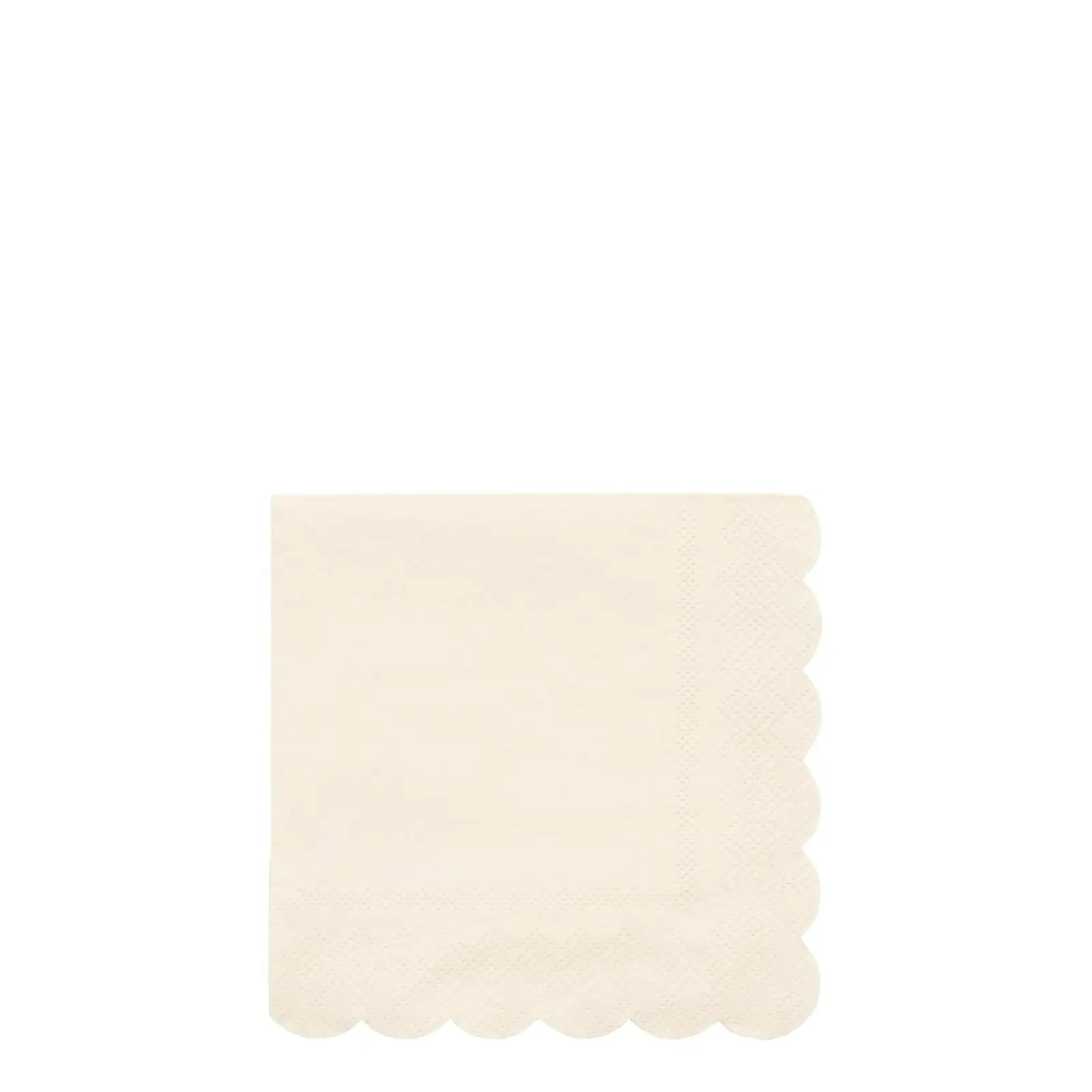 Cream paper napkins S Meri Meri
