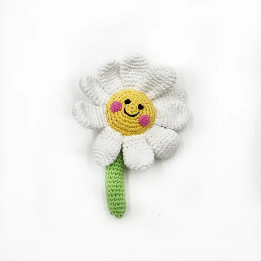 Crochet Toy Handmade Fairtrade Friendly Daisy-White Pebblechild