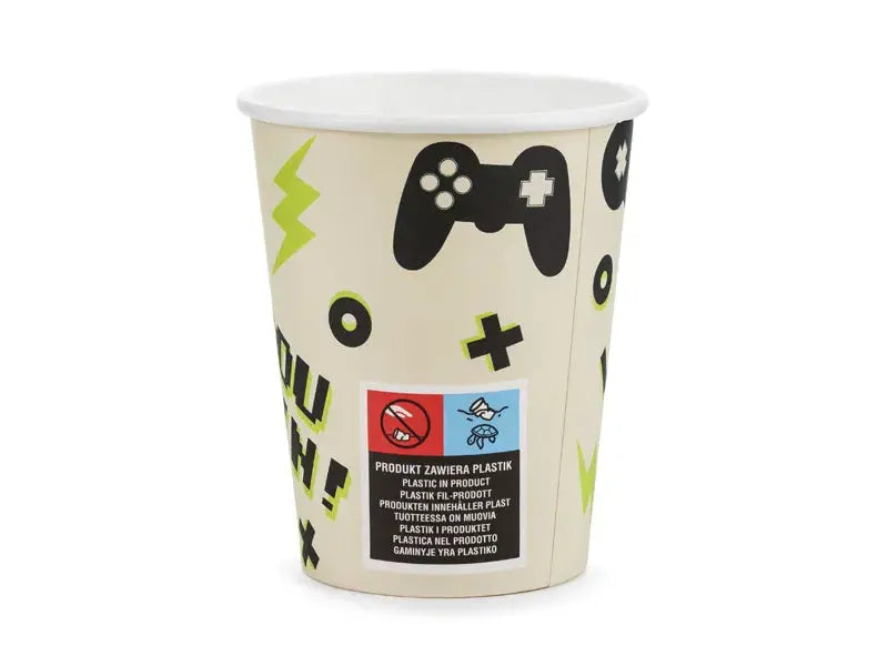 Cups Gamer, 220 ml, mix Partydeco