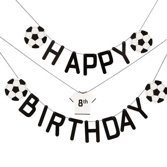 Customisable Happy Birthday Football Bunting Ginger Ray