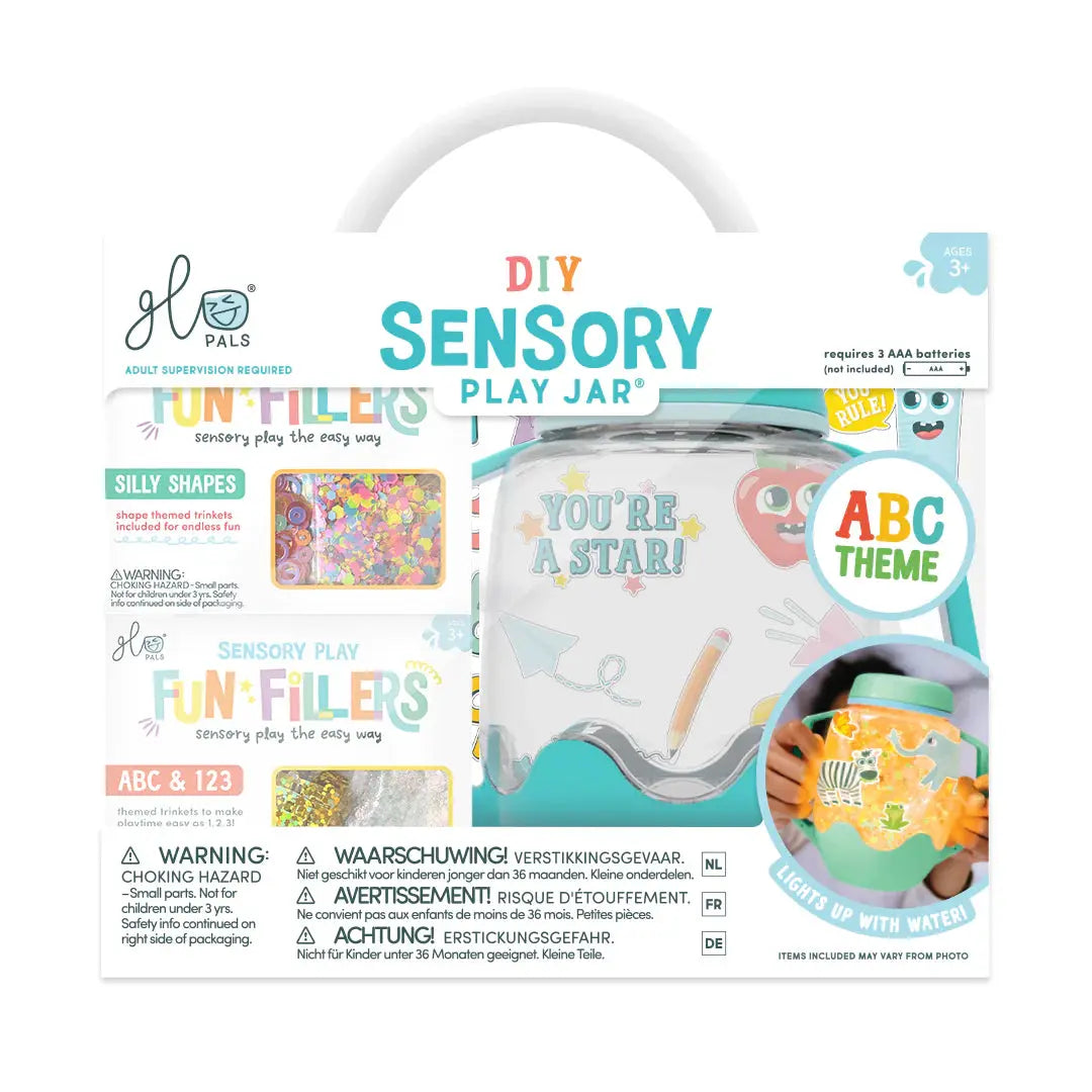 DIY Sensory Jar Gift Set - ABC Theme Glo Pals