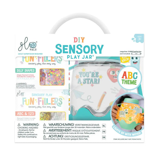 DIY Sensory Jar Gift Set - ABC Theme Glo Pals